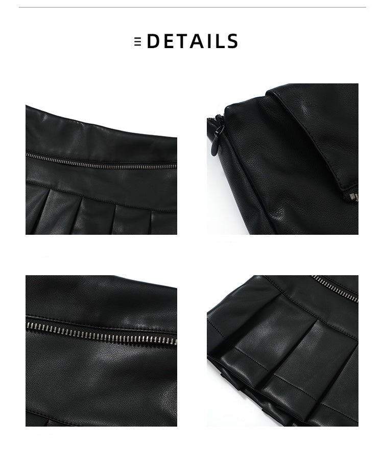 Leather Mini Skirt