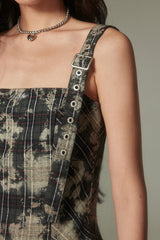 Check Maxi Dress