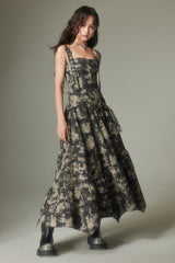 Check Maxi Dress