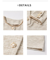 Belted Tweed Jumpsuit