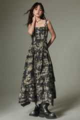 Check Maxi Dress
