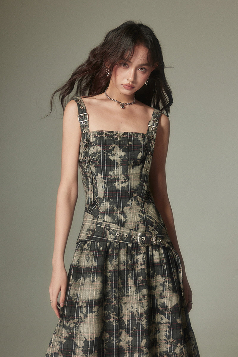 Check Maxi Dress