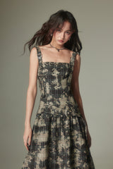 Check Maxi Dress