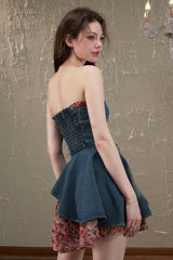 Floral Denim Dress