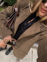 Corduroy Blazer & Skirt