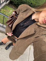Corduroy Blazer & Skirt