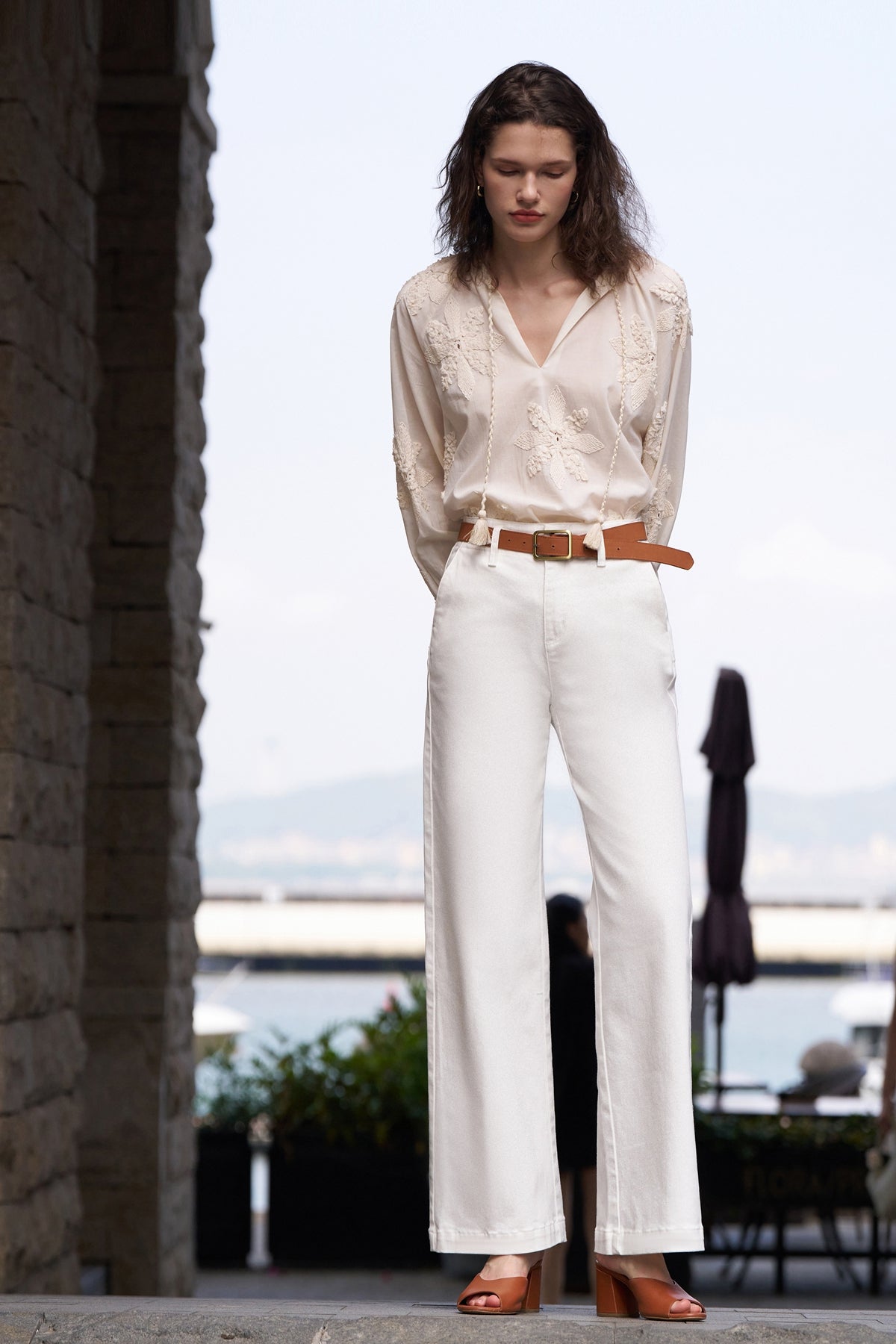 Embroidered Bloom Loose Blouse