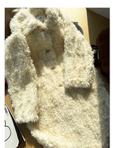 Ivory Plush Fur Coat