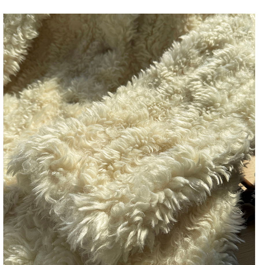 Ivory Plush Fur Coat