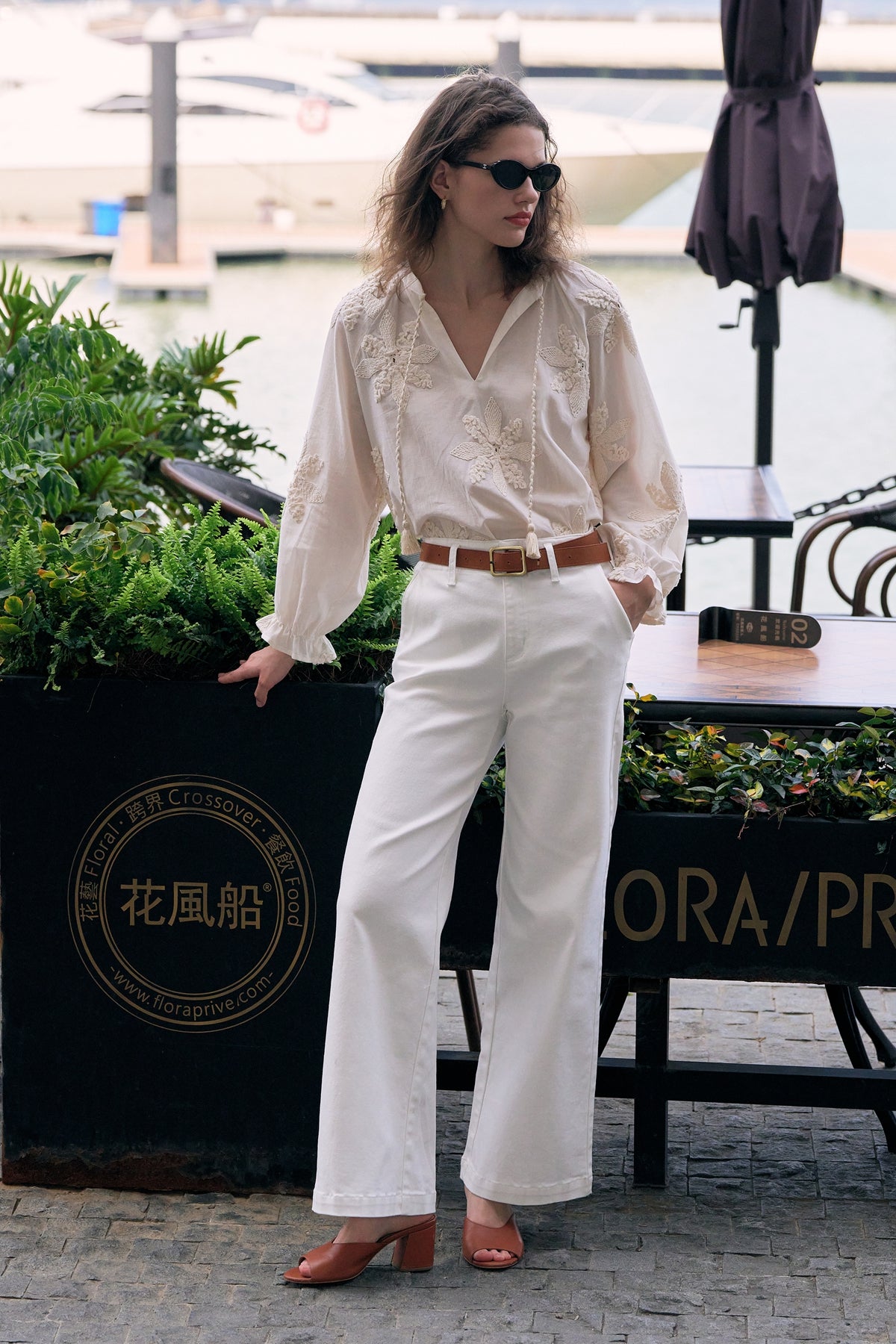 Embroidered Bloom Loose Blouse