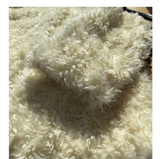White Faux-Lamb Coat