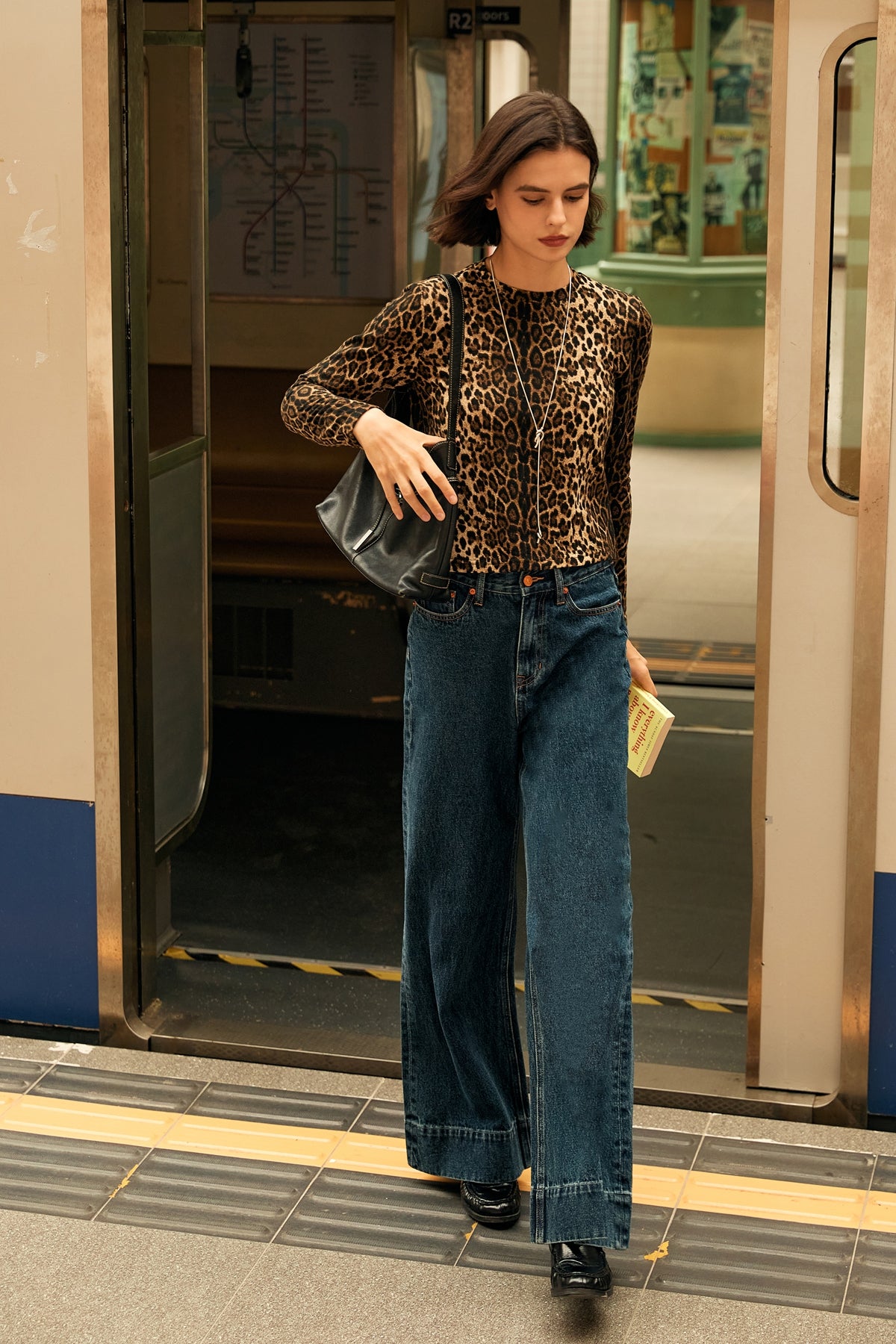 Leopard Brushed Top / Cardigan