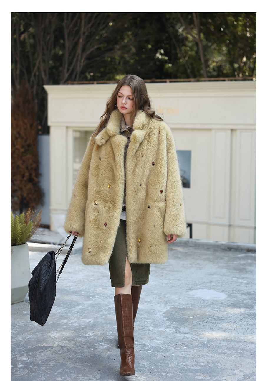 Handmade Rhinestone Coat