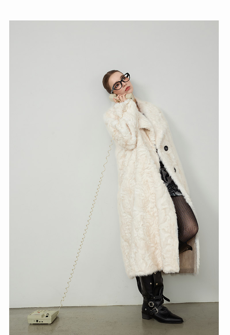 Curly Lamb Faux Coat