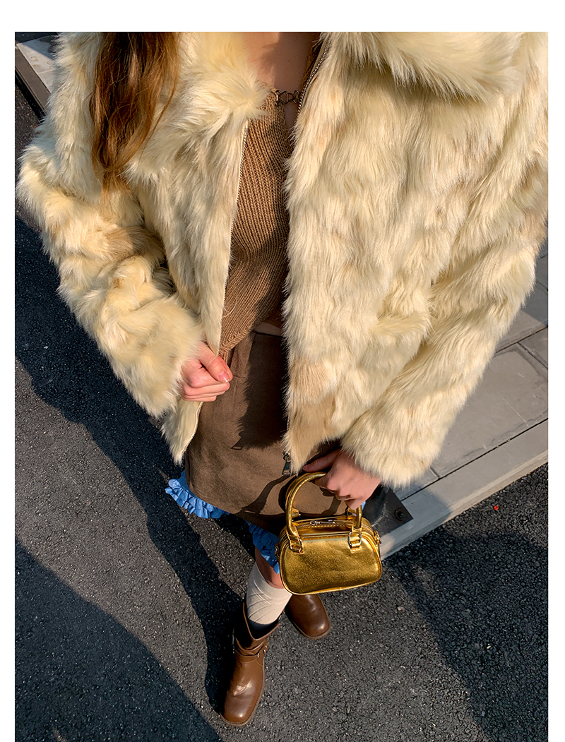 Faux Cow Short Jacket