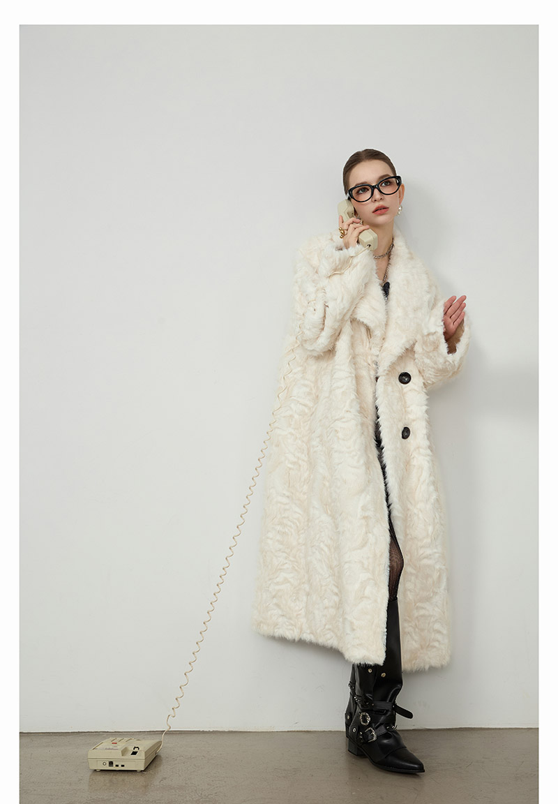 Curly Lamb Faux Coat