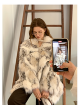 Faux Snow Lynx Coat