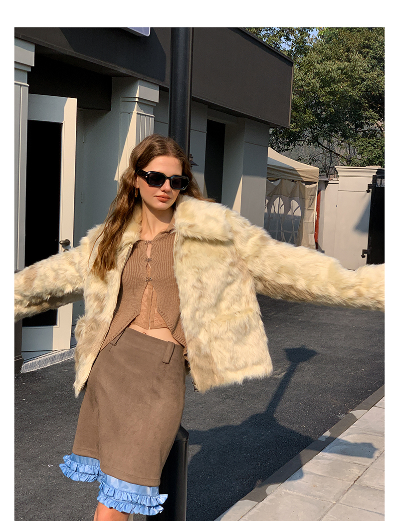 Faux Cow Short Jacket