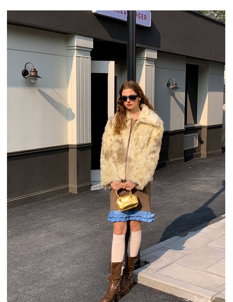 Faux Cow Short Jacket