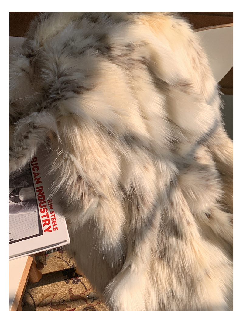 Faux Snow Lynx Coat