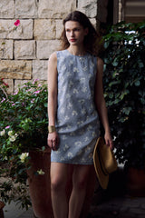 Jacquard Side Buckle Dress