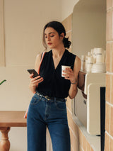Wool Blend Knit Vest