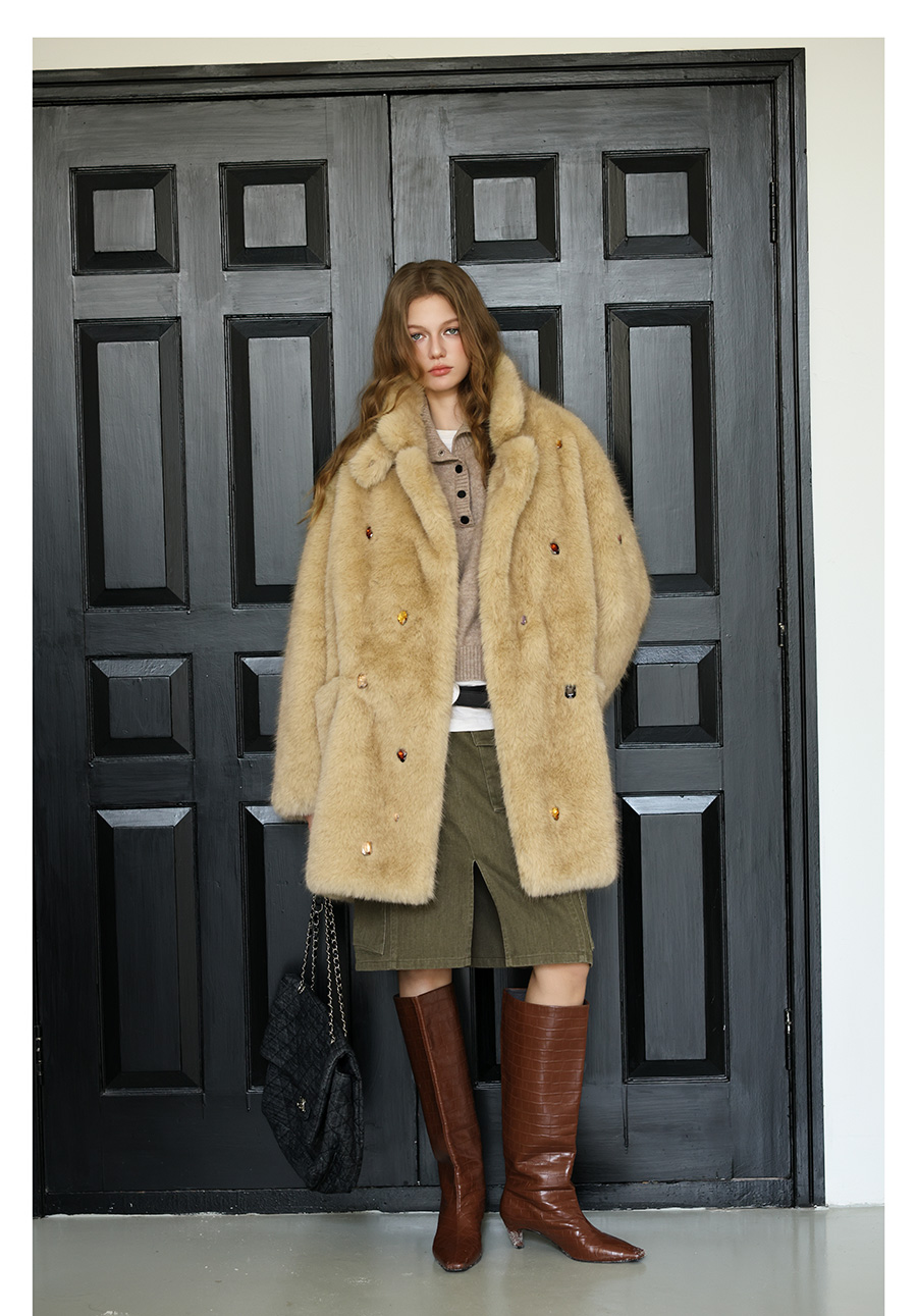 Handmade Rhinestone Coat