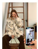 Faux Snow Lynx Coat