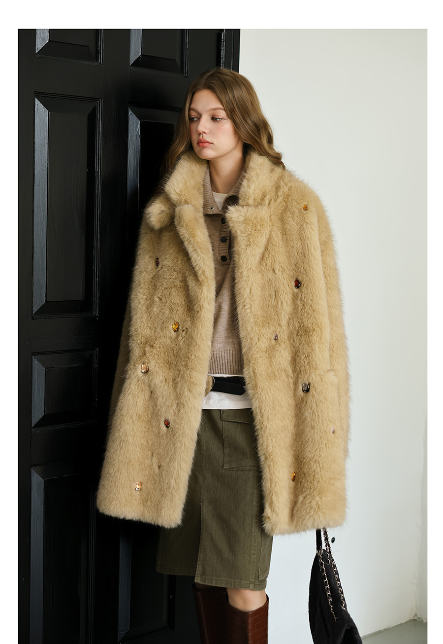 Handmade Rhinestone Coat