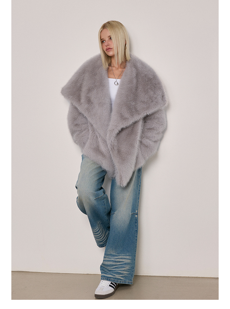 Luxe Fur Short Coat