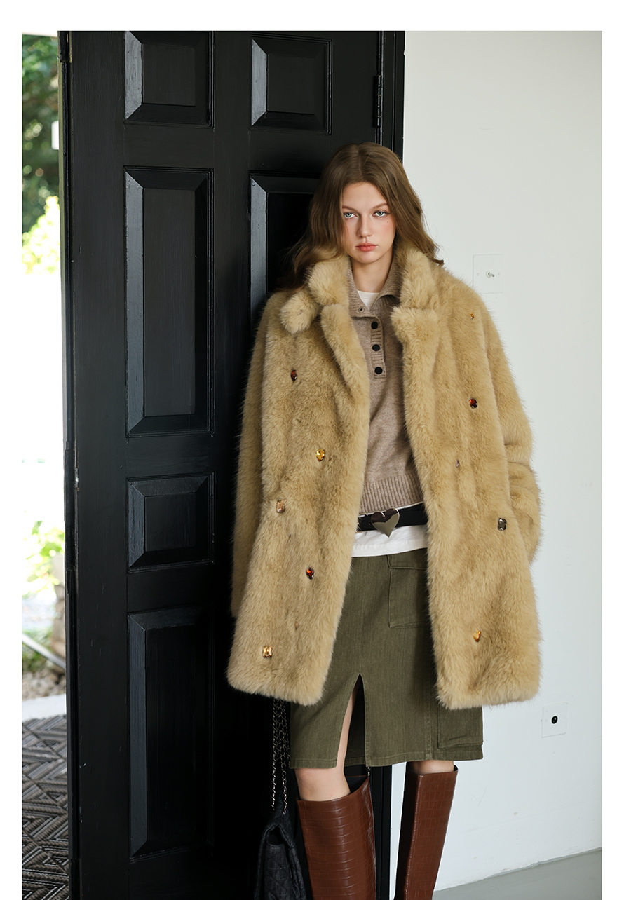 Handmade Rhinestone Coat