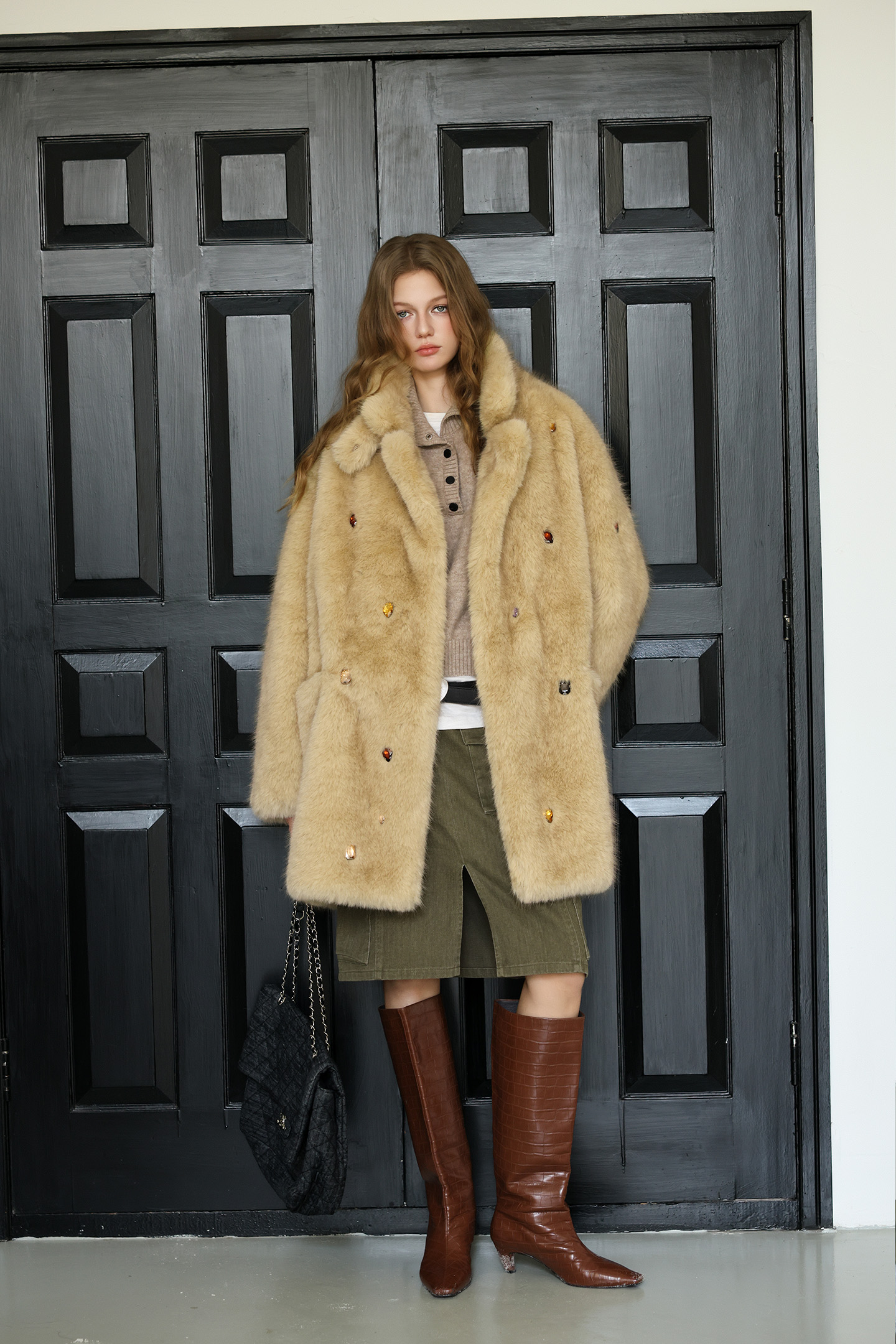 Handmade Rhinestone Coat