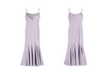 Smooth Drape Satin Dress - Champagne