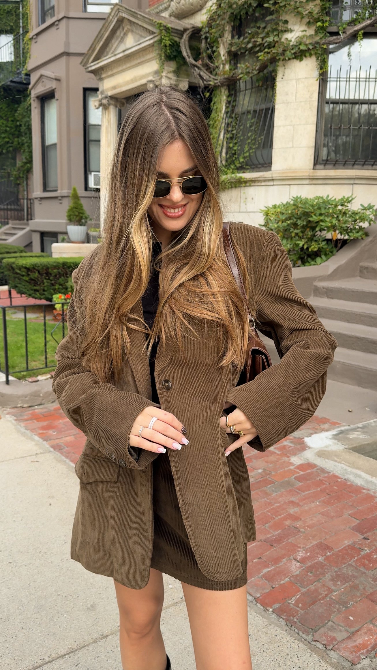 Corduroy Blazer & Skirt