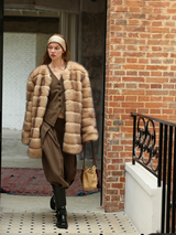 Gradient Fur - Beige