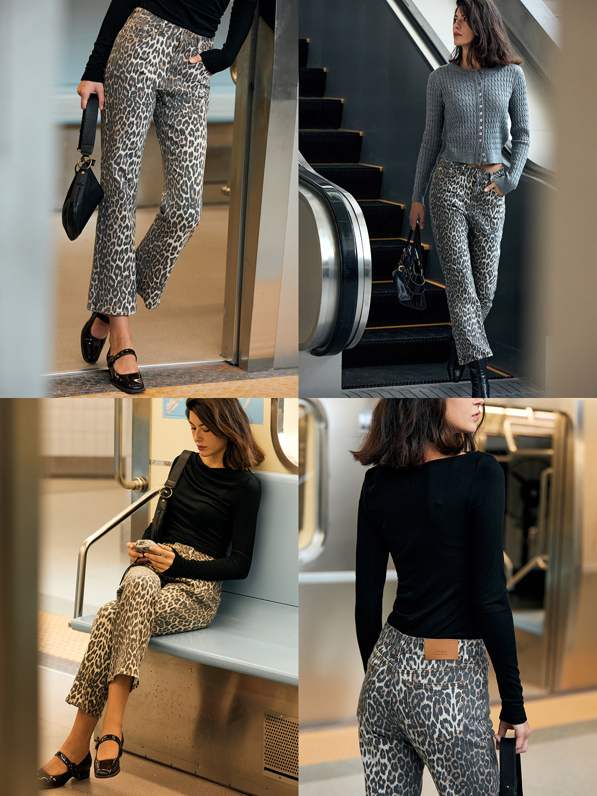 Leopard High-Waisted Crop Pants