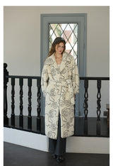 Floral Faux Fur Coat