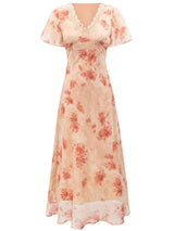 Floral Waist Tie Dress