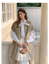 Deer Jacquard Long Vest