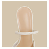 Embroidered Lace Slingback Heels