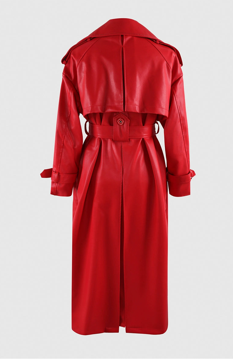 Leather Trench Coat