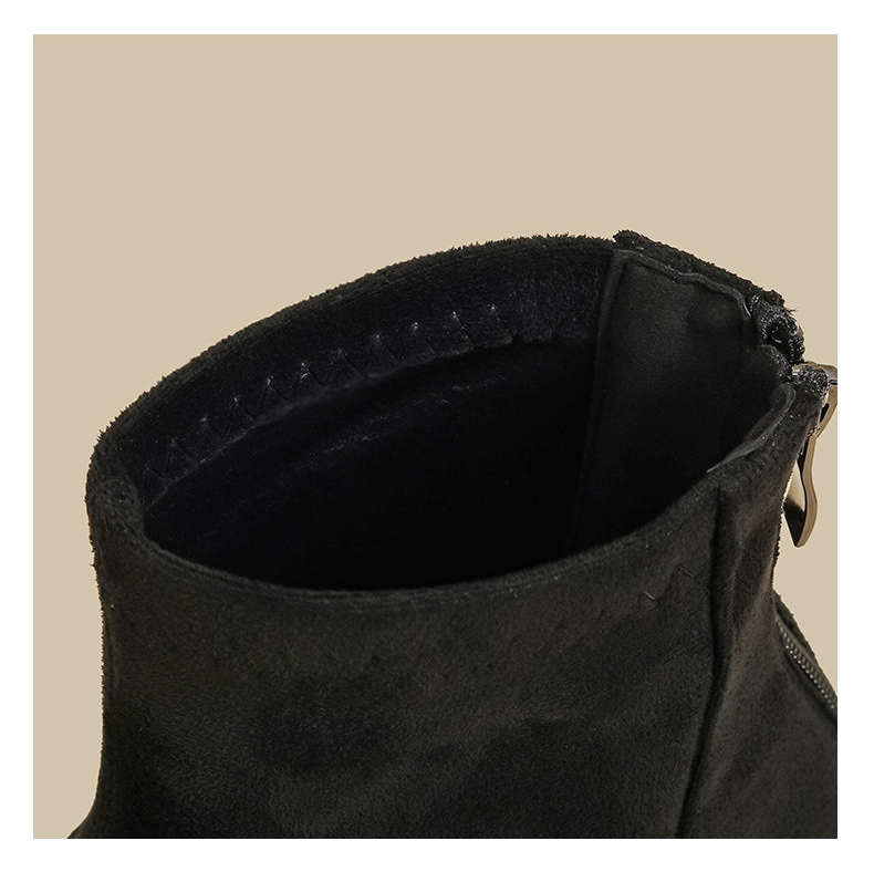 Rhinestone Velvet Boots