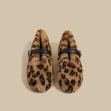Plush Strap Winter Loafers