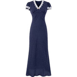 Midnight Dot Lace Dress