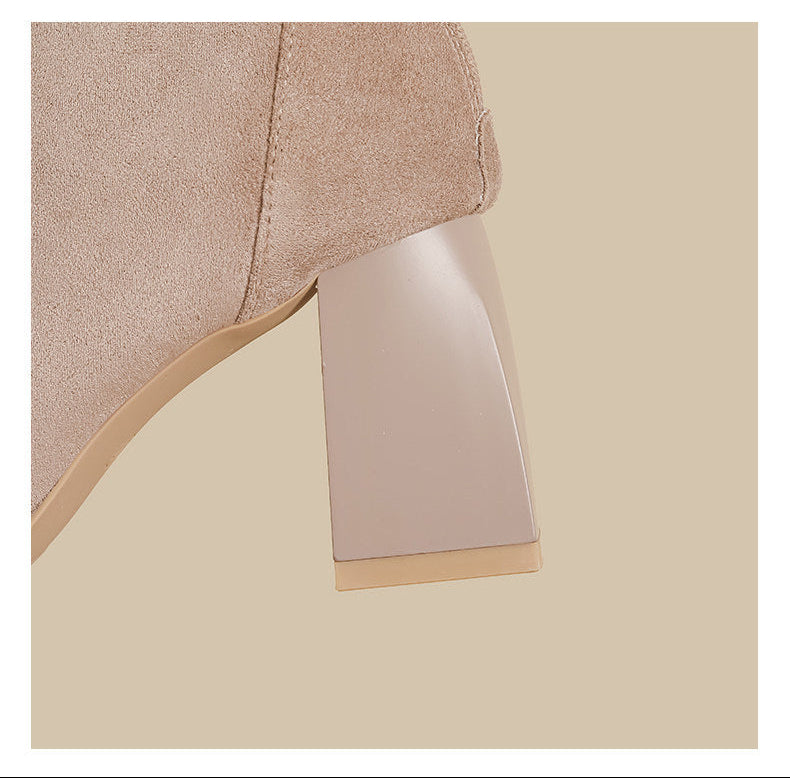 Bow Chunk-Heel Ankle Boots