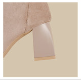 Bow Chunk-Heel Ankle Boots