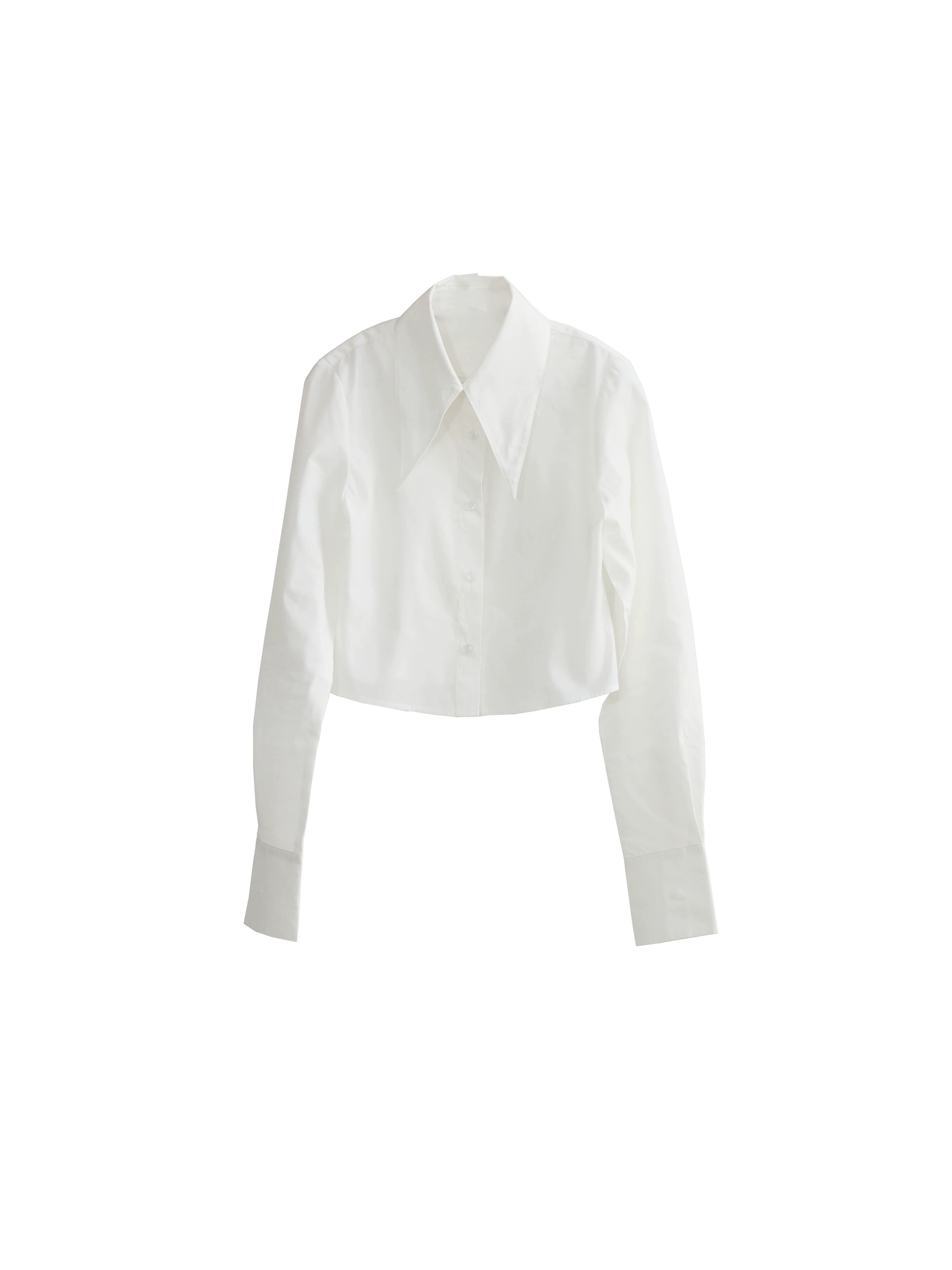 Cropped Cotton Shirt