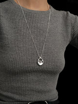 Silver Long Necklace