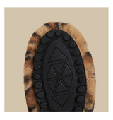 Plush Strap Winter Loafers