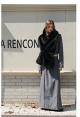 Black Fur Scarf